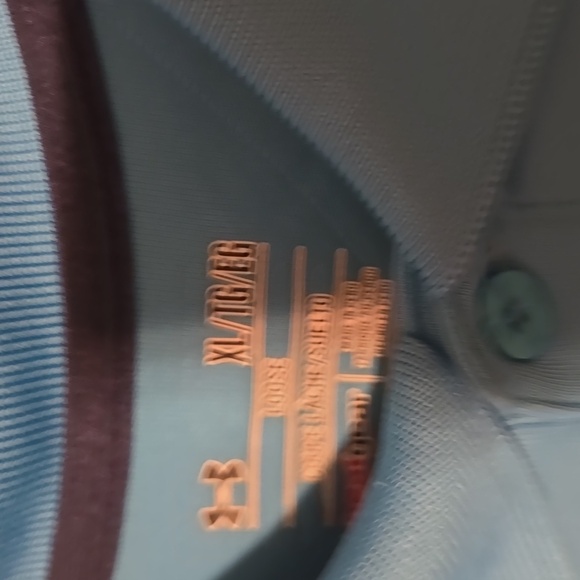 Under Armour Golf Polo Shirt Blue Mens Size XL - Picture 3 of 3